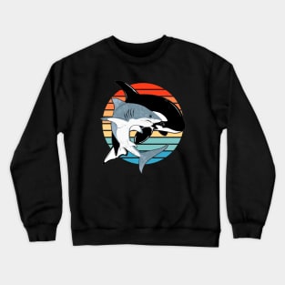 Great white shark and orca Crewneck Sweatshirt